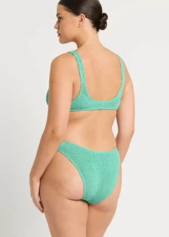 The Sign Bikini Brief in Lagoon Lurex