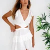 White Cut-out Mini Dress Tara