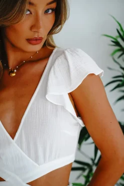 White Cut-out Mini Dress Tara