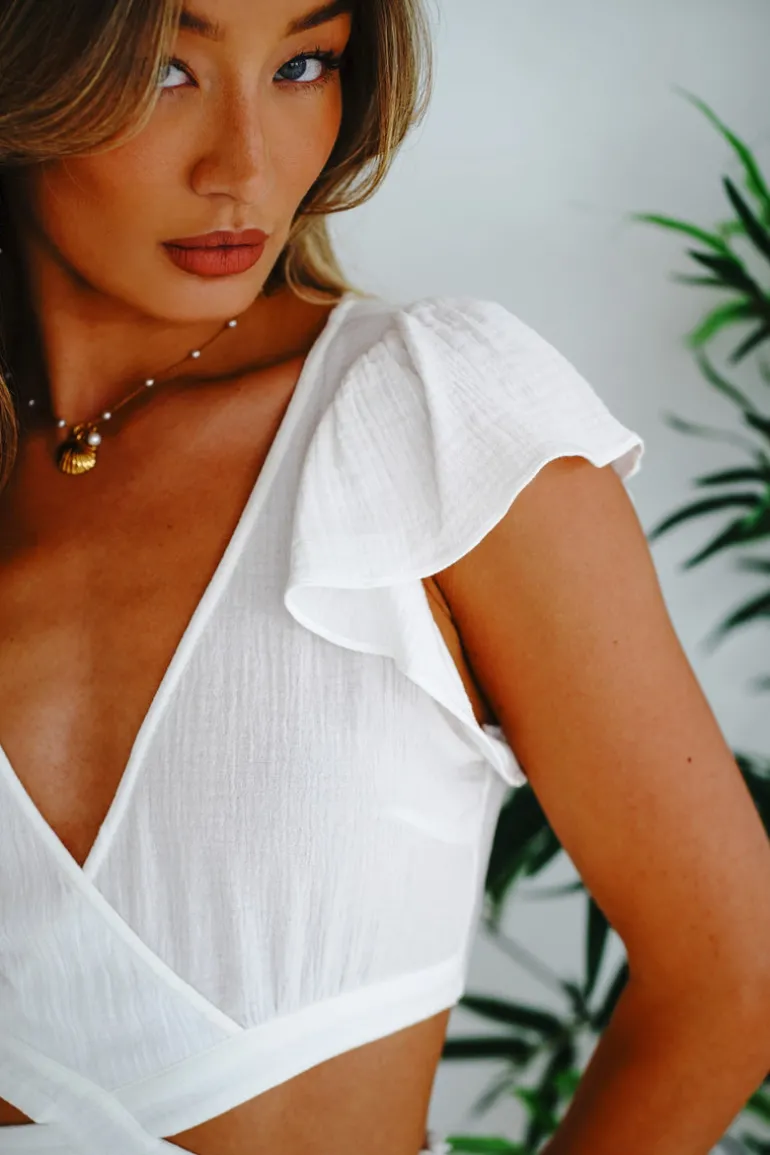 White Cut-out Mini Dress Tara