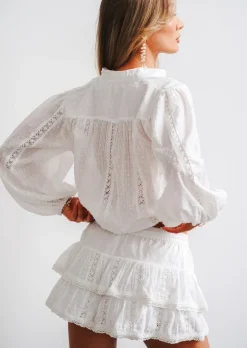 White Embroidery Skort Poupette