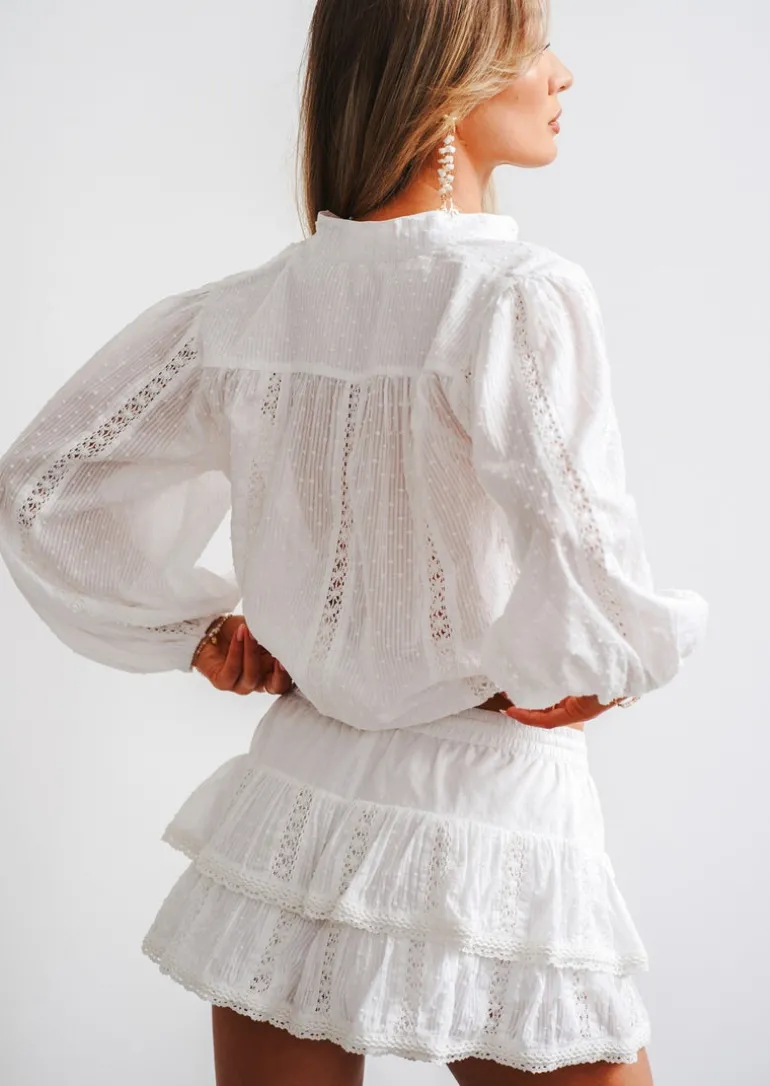 White Embroidery Top Poupette