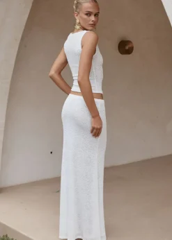 White Maxi Skirt Orlean