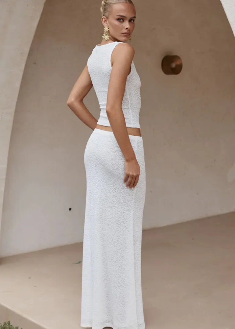 White Maxi Skirt Orlean