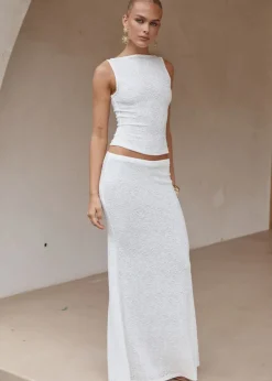 White Maxi Skirt Orlean