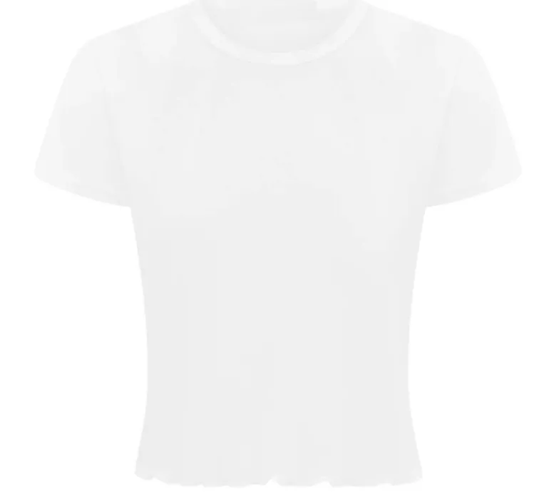 White Short Sleeved Mesh T-shirt