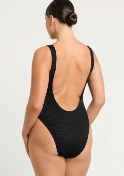 x Georgia Fowler Guiness One Piece Black Swimsuit