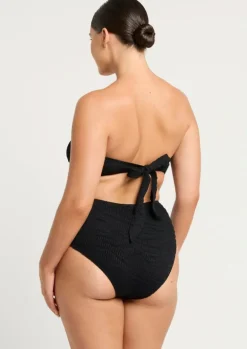 x Georgia Fowler Palmer High Waist Bikini Brief in Black Tiger