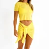 Yellow Short Sleeved Mesh T-shirt