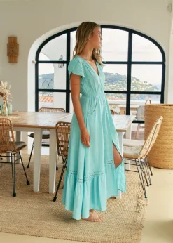 Zanzibar Cotton Carmen Maxi Dress